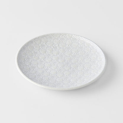 Tapas Plate 17cm White Star Glaze - Main product image