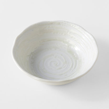 Bowl 13.5cm White Spiral Glaze - Product image 3
