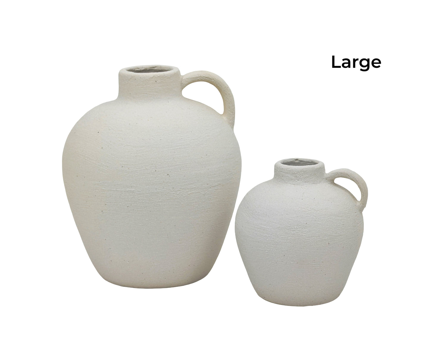 bulk 6 Minimalist Nordic Vase w Handle 19cm - Main product image