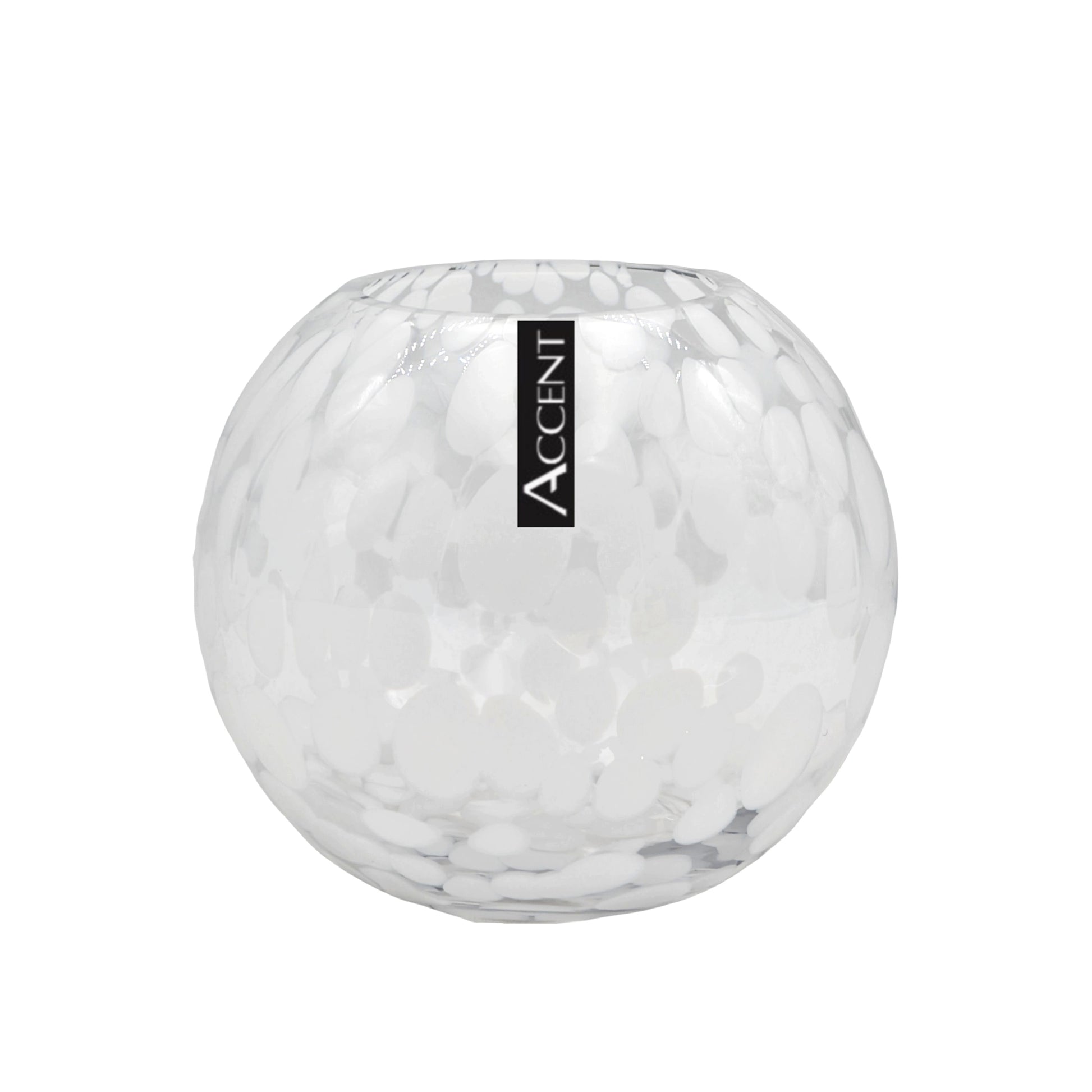 bulk 6 White Speckle Rose Bowl 16cm - Main product image