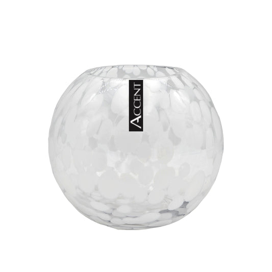 bulk 6 White Speckle Rose Bowl 16cm - Main product image