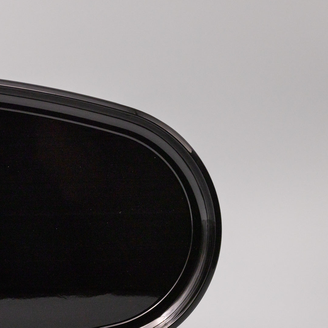 Platter Oval 42.5cm Black Lacquerware Glaze - Product image 4