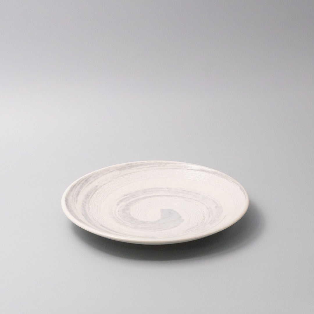 Dinner Plate 23cm Grey Swirl Glaze - Main product image