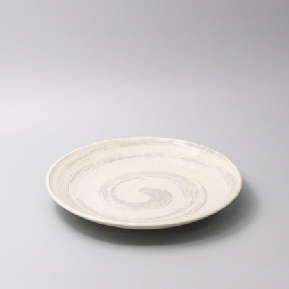 Platter 28.5cm Grey Swirl Glaze - Main product image