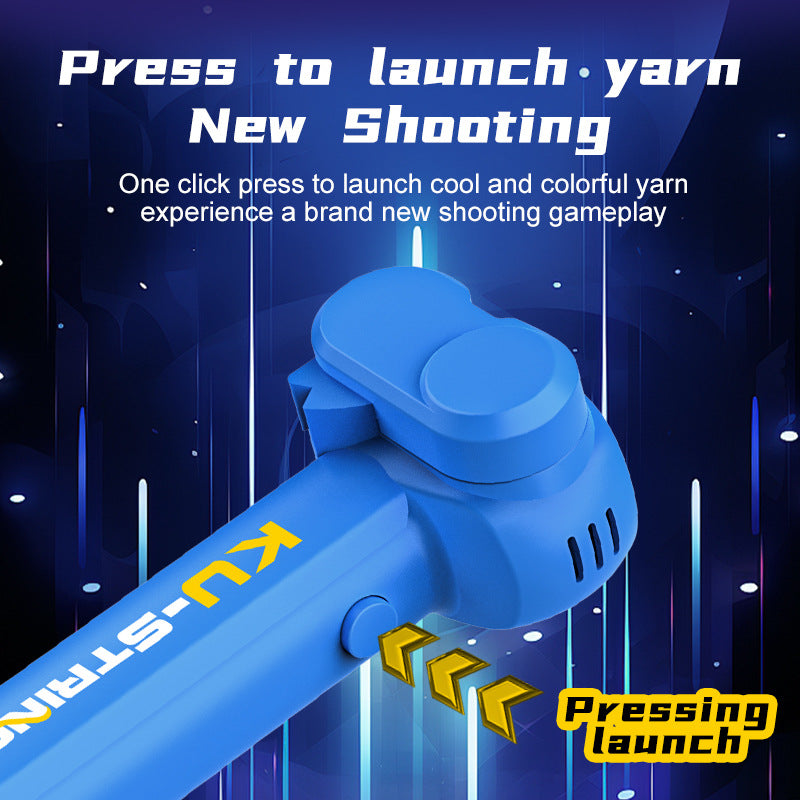 Blue 3-Meter Glow-in-the-Dark Rope Launcher Toy - Fun Stress Relief for All Ages - Product image 4