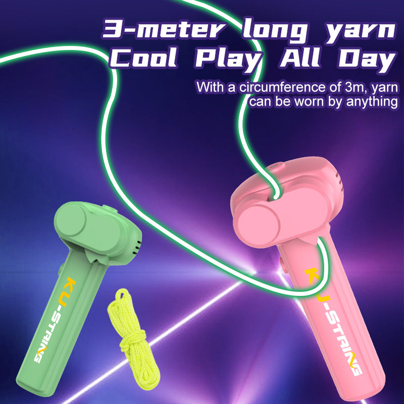 Pink 3-Meter Glow-in-the-Dark Rope Launcher Toy - Fun Stress Relief for All Ages - Product image 2