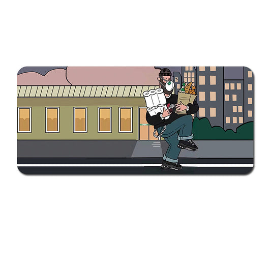 Computer Desk Mat - Big Beard Uncle Series, Smooth Gaming Surface - Style 3