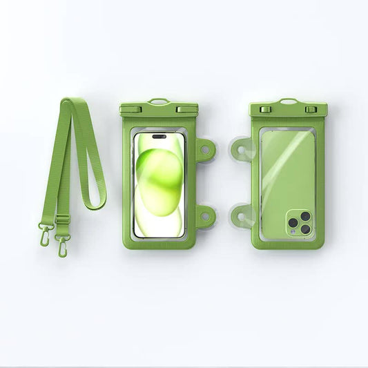 2 - Pack Universal IPX8 Waterproof Phone Pouch with Lanyard - Touch Sensitive Case for Swimming & Outdoor Sports