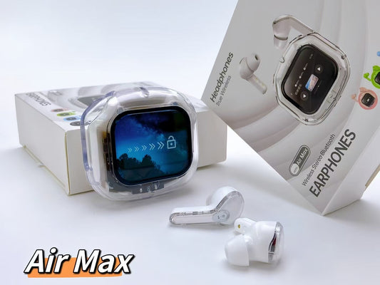 Transparent TWS Wireless Earbuds with Smart Call Noise Reduction & LED Display Case - Bluetooth 5.4