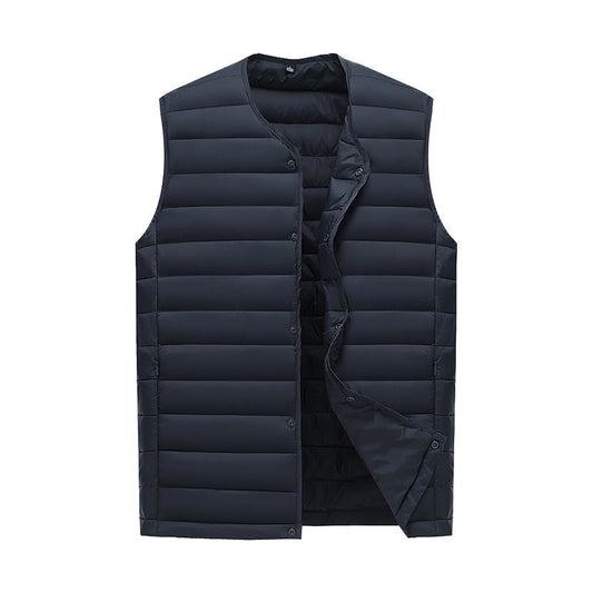 XXXL Navy Blue Men's Lightweight Quilted Puffer Vest