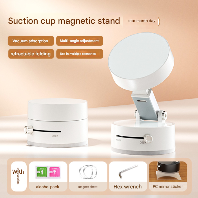 Multi - Functional Vacuum Suction Cup Stand - Foldable, Extendable Kitchen Lazy Person's Dual