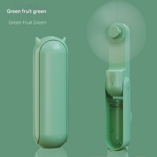 2 - in - 1 Foldable Mini Fan & Power Bank - Ultra - Compact USB Rechargeable Personal Fan