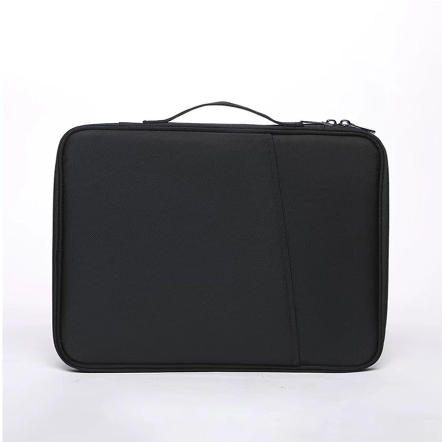 blue 360° Protective Laptop & Tablet Sleeve with Accessory Organizer - Water - Repellent Carrying Case