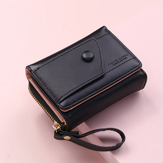 Chic Compact Trifold Wallet for Women