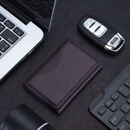Dark Purple 3-in-1 Magnetic Wallet for MagSafe - Slim PU Leather Card Holder with Kickstand - Main product image