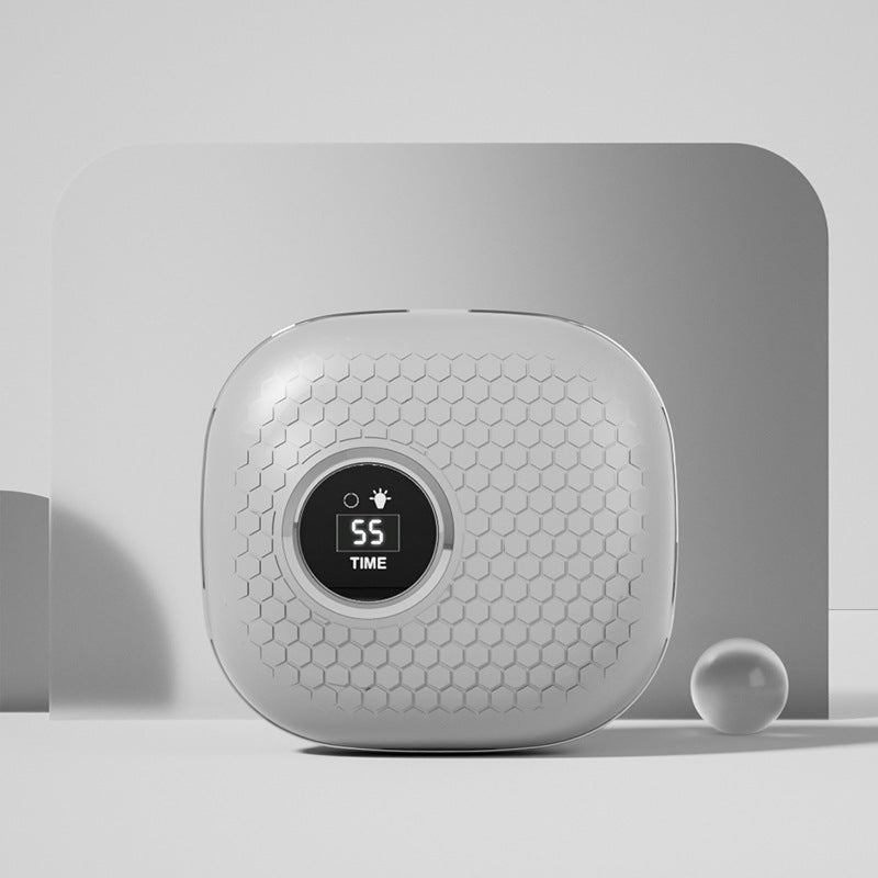 Portable Sonic Wave Contact Lens Cleaner with LED Makeup Mirror - Automatic Electric Lens Cleaning Case for Daily Use