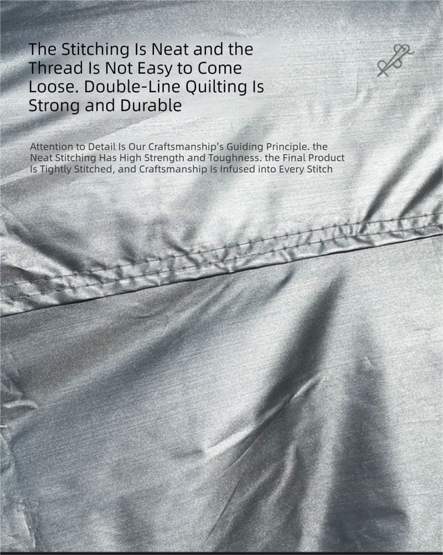 Silver 2L Universal Car Cover – 170T Taffeta Fabric, All-Weather Protection for Cars(4300×1800×1600MM) - Product image 4