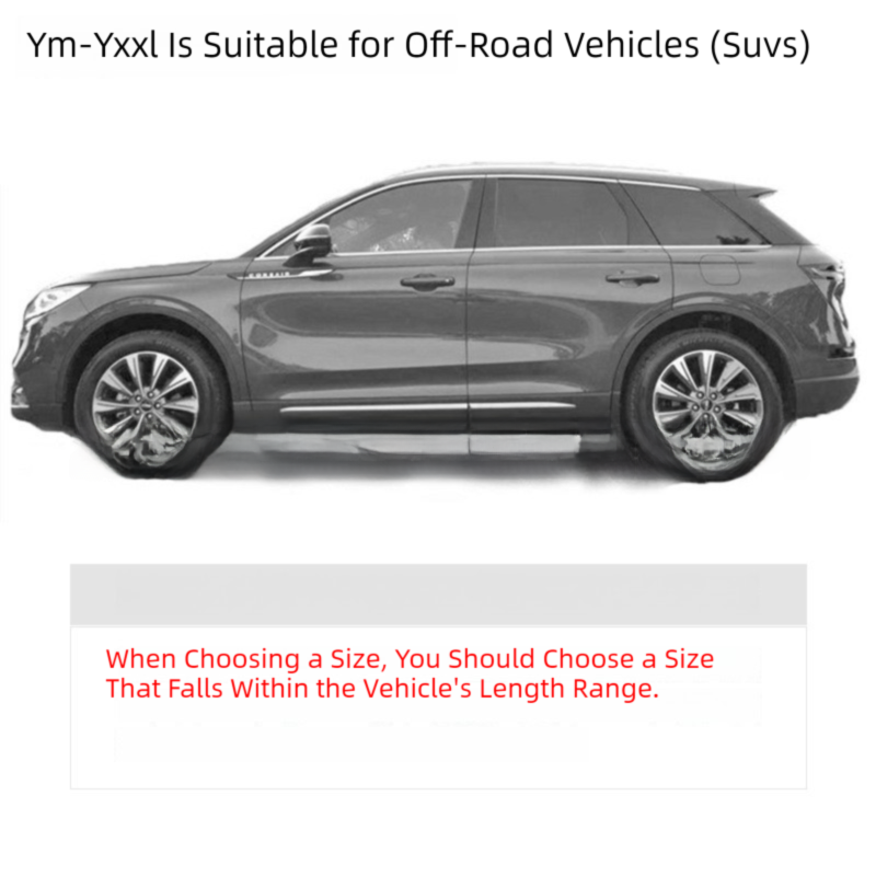 Silver YXXL Off-Road Vehicle Cover – 170T taffeta fabric, all-weather vehicle protection(5100×2000×1850MM) - Product image 5