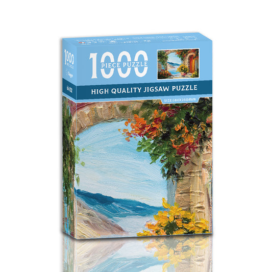 Seaside Garden 1000-Piece Jigsaw Puzzle – High-Quality Artistic Puzzle for Adults, Stress Relief & Mental Exercise（66-032） - Main product image
