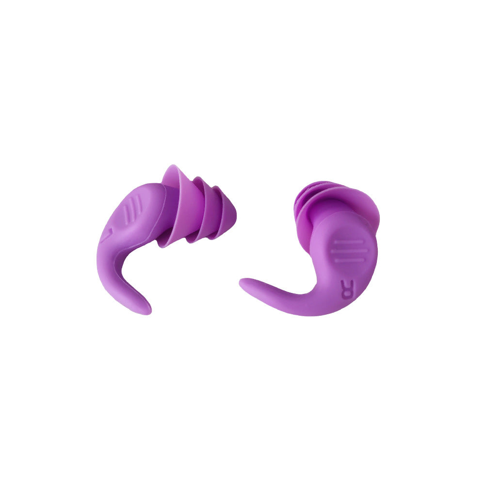 5 - Pair Set Ergonomic Silicone Earplugs - Waterproof for Swimming, Reusable for Noise Cancelling Sleep