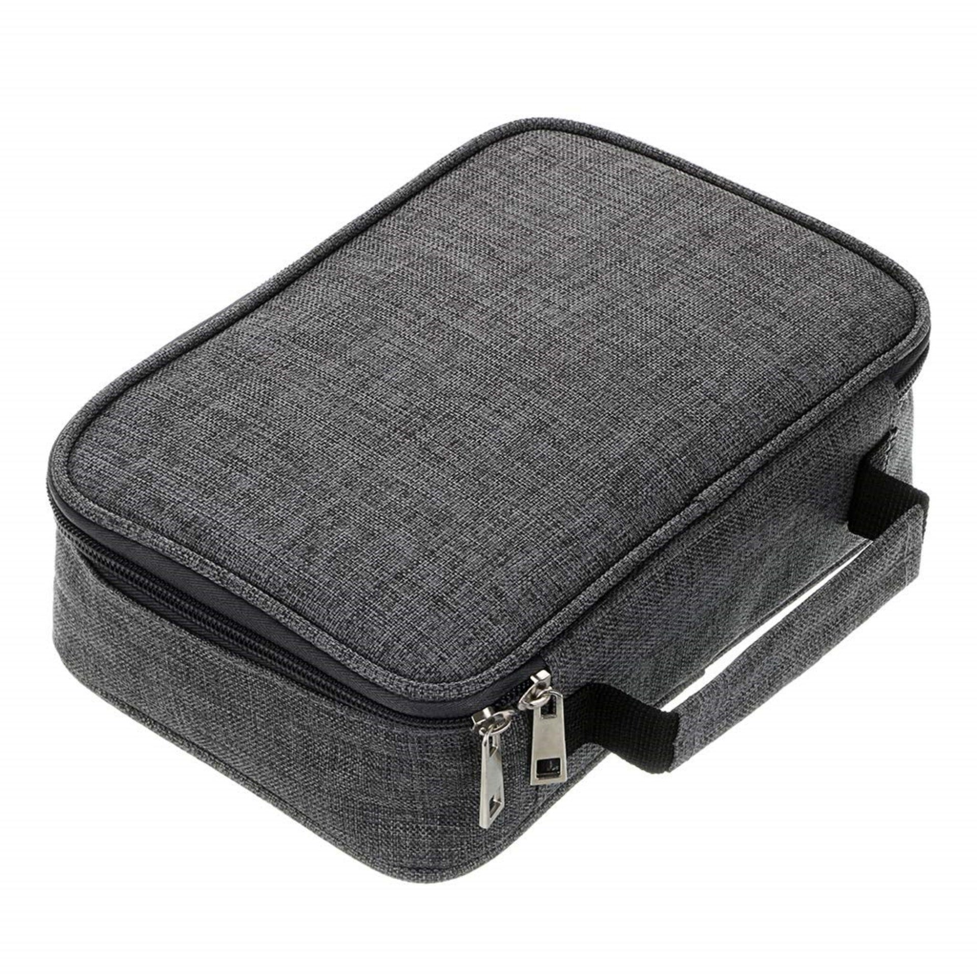 Grey Large Capacity 72-Slot Pencil Case - Multi-functional Oxford Cloth Storage for Students, Artists & Stationery (23x7x16 cm, 228g) - Main product image