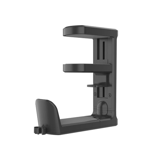 Under Desk Headphone Hanger Clamp 360 Degree Rotating - Adjustable Headset Holder Hook with Cable Organiser for Home Office & Gaming Setup