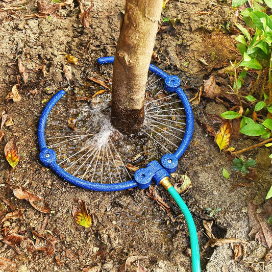 Adjustable Tree Ring Sprinkler for Deep Root Irrigation - 13 to 37 Inch Expandable Garden Watering Tool for Australian Trees and Orchards - Main product image