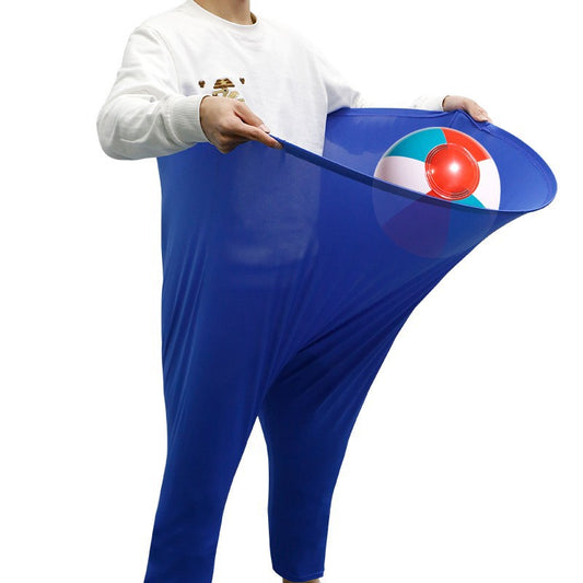 Blue Granny Pants Yard Game for Kids - Durable Outdoor Tossing Activity with Ball and Pump - 60x80cm Fun Backyard Game for Australian Family BBQs - Main product image