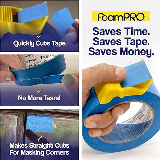 15 Pack Masking Tape Cutter Set (5 x 3 Sizes) Compact Clip-On Dispenser for 1", 1.5" & 2" Rolls Painter's Tape DIY Tool - Product image 4