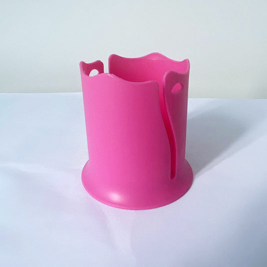 2-Pack Pink Outdoor Surfboard Water Bottle Holder - Portable PP & Silicone Drink Stabilizer for Water Sports - Main product image