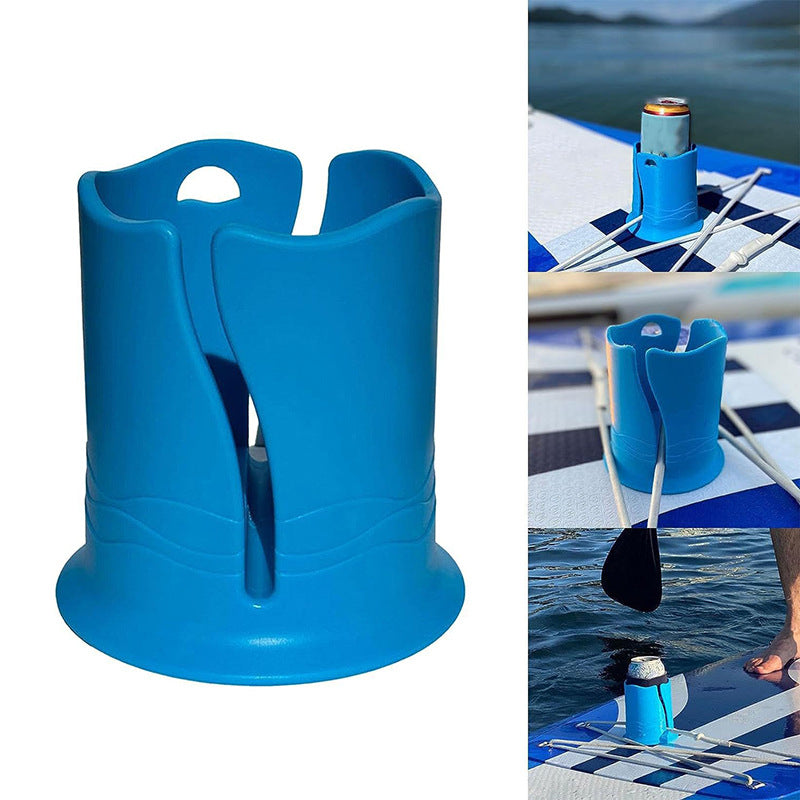 2-Pack Pink Outdoor Surfboard Water Bottle Holder - Portable PP & Silicone Drink Stabilizer for Water Sports - Product image 2