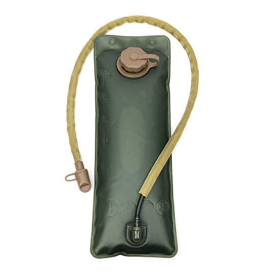 Outdoor Khaki 3L Hydration Bladder for Running & Cycling - Eco-Friendly PEVA Material Water Reservoir Pack Insert with Bite Valve & 93CM Water Pipe - Main product image