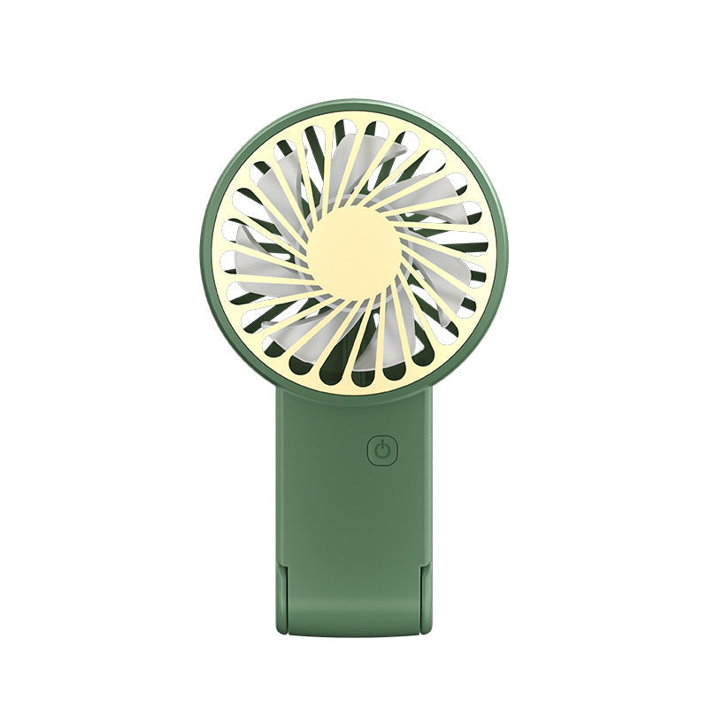 Mini Portable Handheld Fan Foldable Desktop Personal Fan USB Rechargeable Pocket Fan with 3 Speeds for Travel Office and Outdoor