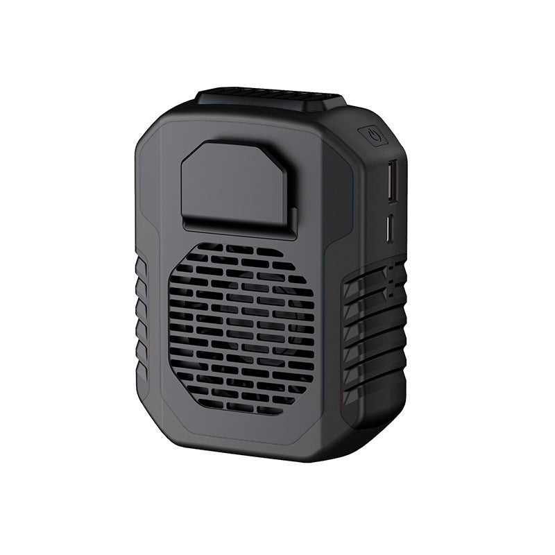 Portable Waist Clip Fan Rechargeable Personal Air Conditioner with Power Bank Function Heavy Duty Wearable Belt Fan for Tradies Camping and Outdoor Work