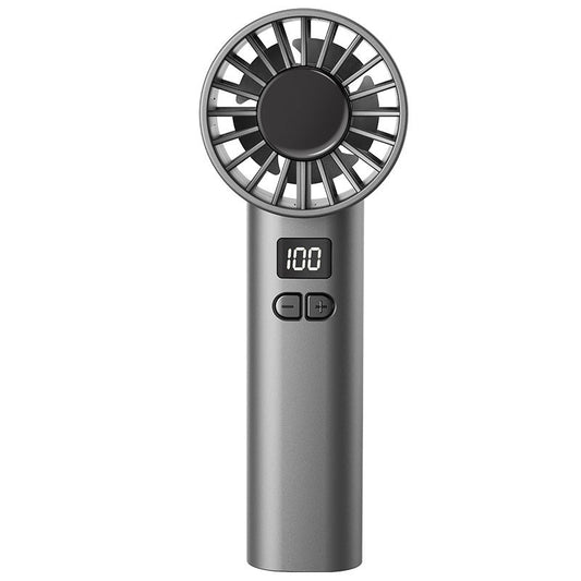High Speed Handheld Turbo Fan 100 Adjustable Speeds Digital Display Portable Personal Cooling Device Rechargeable Type