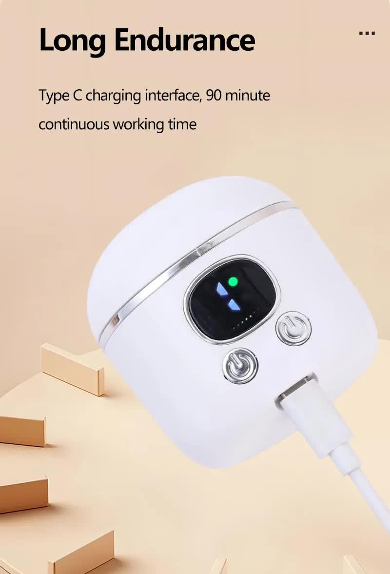 2-in-1 Electric Nail Clipper with Magnifying Glass & LED Light - Automatic Nail Trimmer & Polisher for Babies, Seniors & Adults - Safe USB Rechargeable Manicure Tool with Debris Storage - Grey - Product image 10