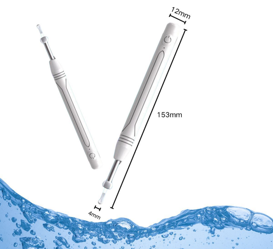 Smart Visual Ear Wax Removal Tool with HD Camera WiFi Wireless Otoscope Ear Cleaner 3.5mm Ultra Slim Lens for iPhone Android White - Main product image