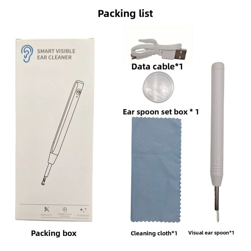 Smart Visual Ear Wax Removal Tool with HD Camera WiFi Wireless Otoscope Ear Cleaner 3.5mm Ultra Slim Lens for iPhone Android Green - Product image 10