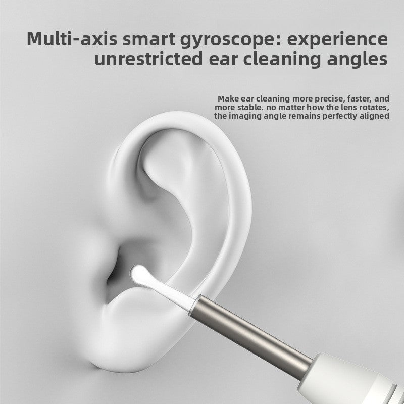 Smart Visual Ear Wax Removal Tool with HD Camera WiFi Wireless Otoscope Ear Cleaner 3.5mm Ultra Slim Lens for iPhone Android Black - Product image 7