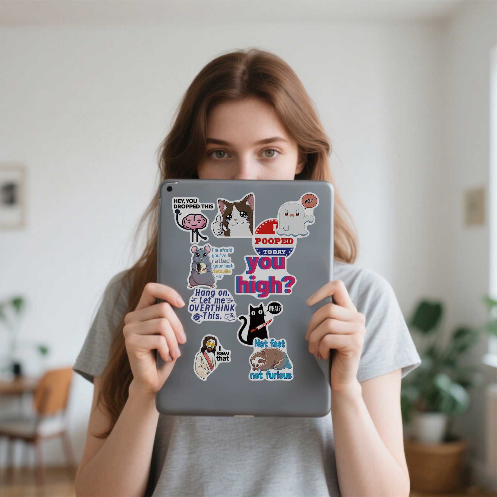 300 Pcs Prank Meme Graffiti Stickers Pack - Waterproof PVC Personalized Decals for Laptop, Luggage, Water Bottle DIY Decoration - Product image 4