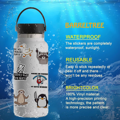 300 Pcs Prank Meme Graffiti Stickers Pack - Waterproof PVC Personalized Decals for Laptop, Luggage, Water Bottle DIY Decoration - Product image 5