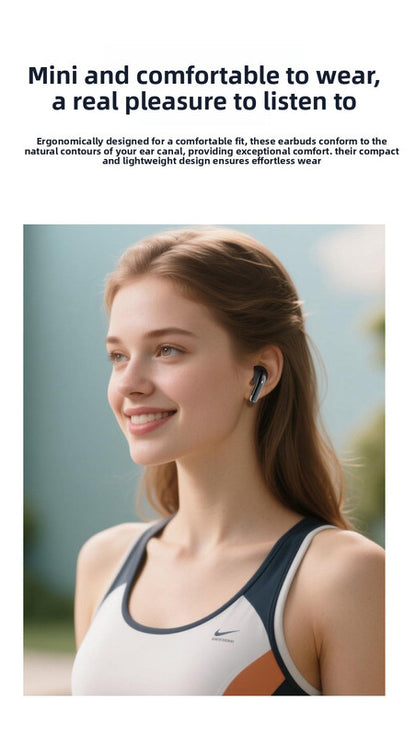 K06 True Wireless Stereo Earbuds (White) - Digital Display, Long Battery Life, High-Fidelity Sound, and Low Latency with IPX4 Water Resistance