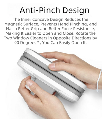 One Pair Magnetic Double-Sided Window Cleaner for 3-10mm Glass - Professional Glass Scrubber with 8X Strong Suction Power & Safety Rope - Product image 3