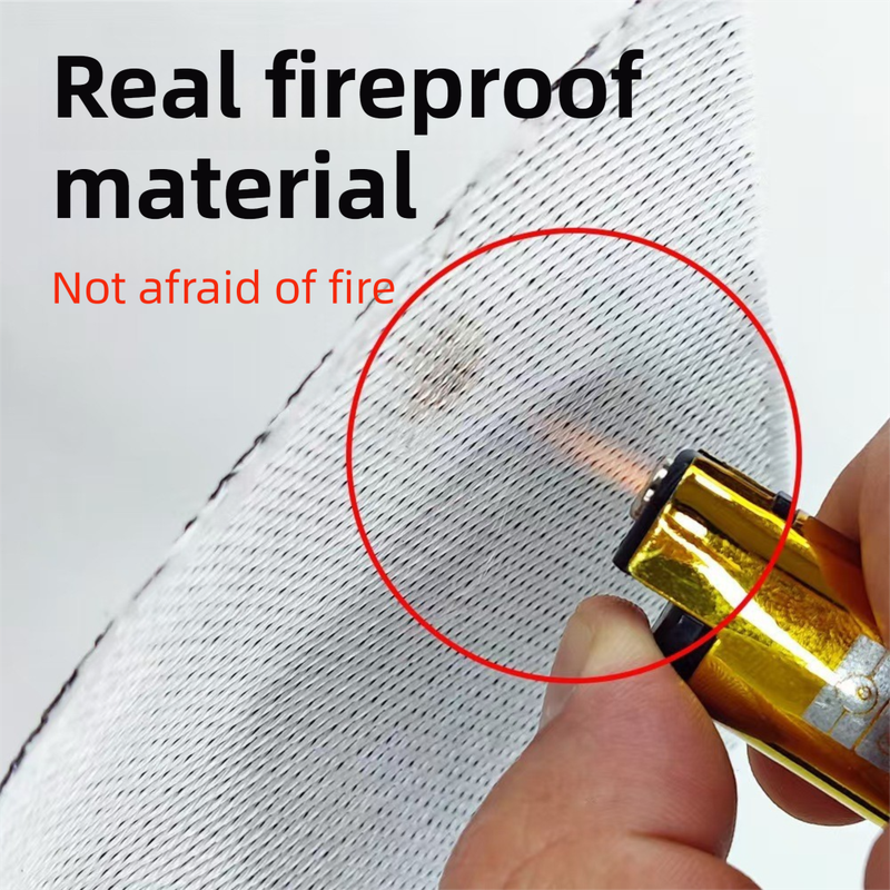 3-Layer Fireproof & Waterproof File Organizer Box(38x28x13CM) with Security Lock - EVA Muti-Functional Safety Briefcase for Certificates, Passports & Valuables - Product image 4