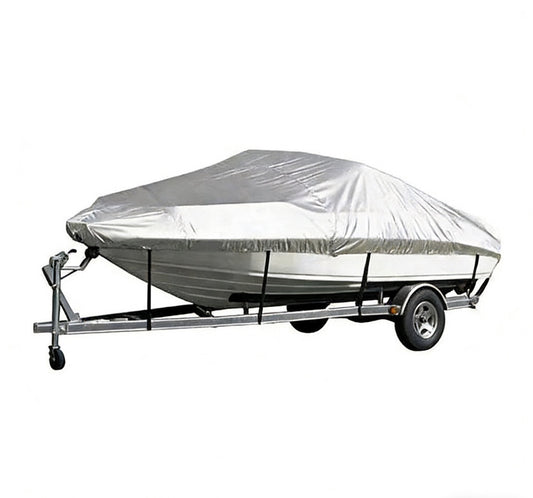 Sliver Heavy-Duty V-Hull Shield for 20 to 22 FT Yachts - All-Weather Water / Dust / UV Resistant 190T Silver Coated  Marine Protector - Main product image