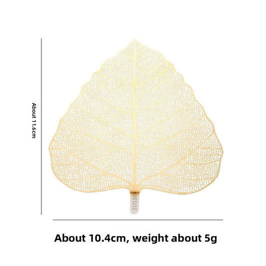 5-PCS Golden 304 Stainless Steel Bodhi Leaf Tea Strainer Creative Fine Mesh Tea Filter Infuser for Loose Leaf Tea Australian Home Tea Set Accessory - Main product image