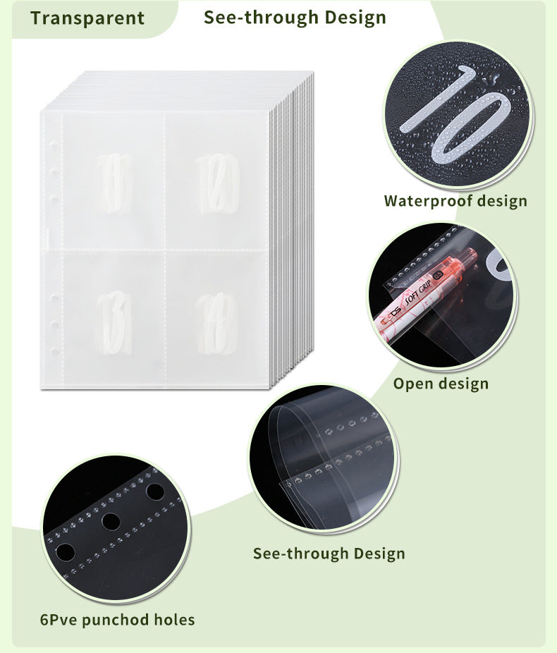 100 Envelope Savings Challenge Binder with Password Lock A5 Cash Stuffing Budget Planner Book Money Organizer for Couples (Purple) - Product image 4