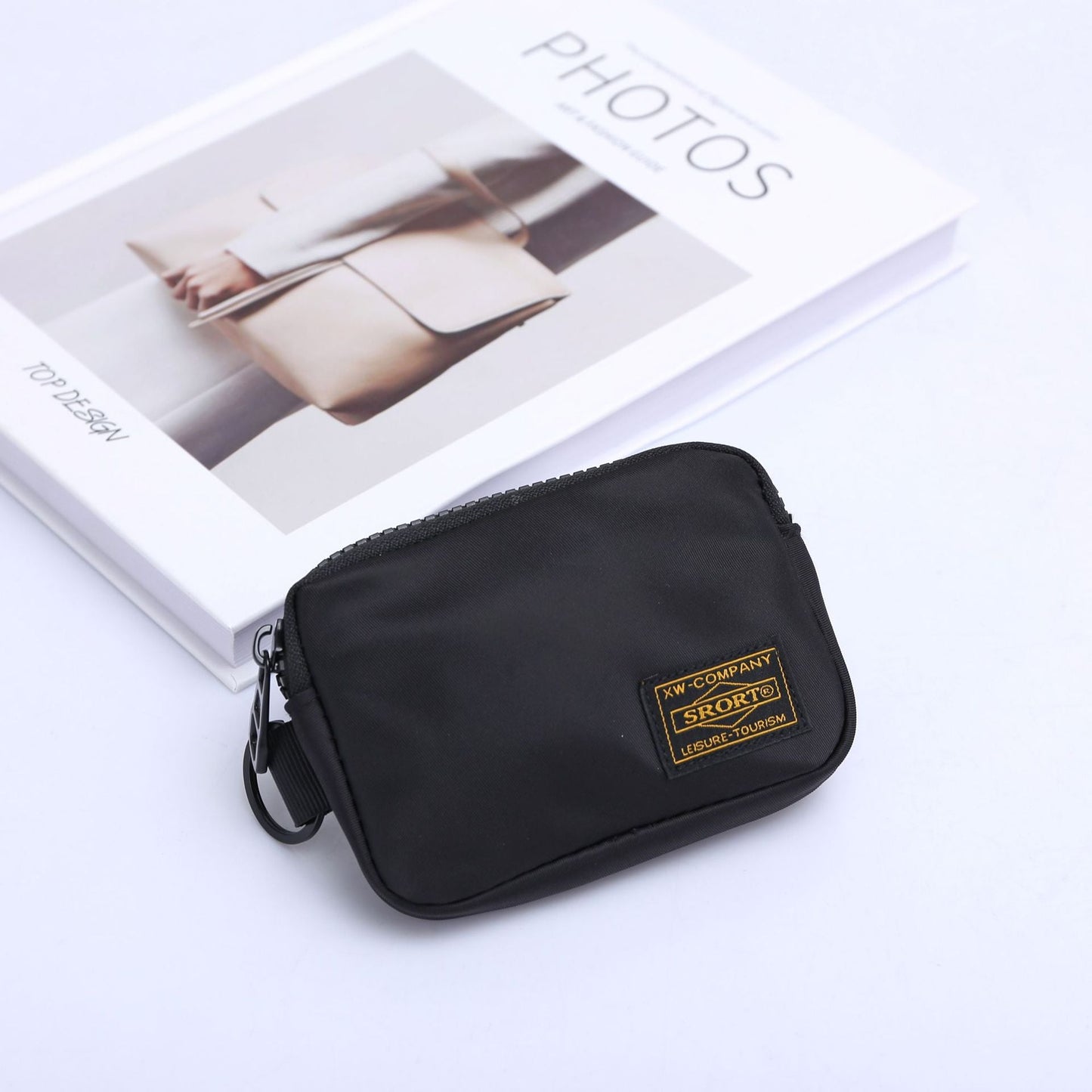 Small Nylon Coin Purse Zip Wallet Waterproof Mini Pouch Key Card Holder Lightweight EDC Organizer