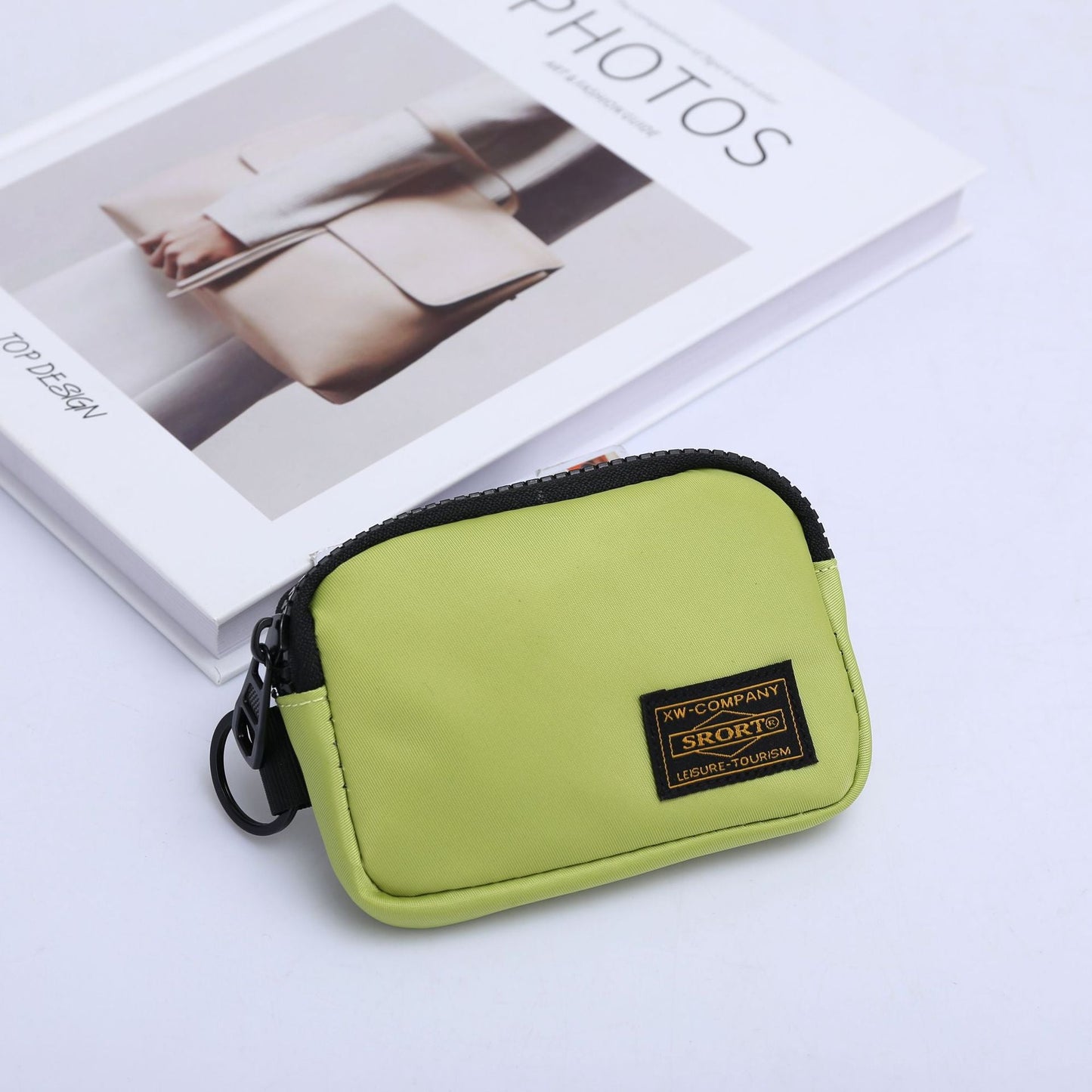 Small Nylon Coin Purse Zip Wallet Waterproof Mini Pouch Key Card Holder Lightweight EDC Organizer