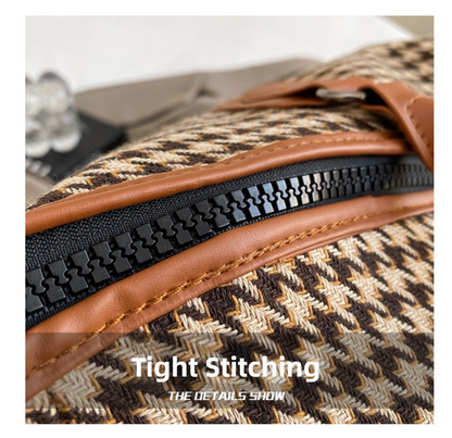 Black Large Capacity Knitted Travel Bag with Shoe-Zone - Weekend Overnight & Carry-on Gym Bag - Product image 5